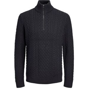 JACK & JONES Jprblusean stickad kabel halv dragkedja Sn, mörk marinblå, M JACK & JONES Jprblusean stickad kabel halv dragkedja Sn, mörk marinblå, M