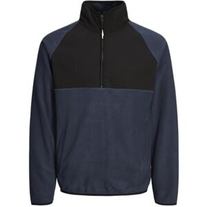 JACK & JONES JACK&JONES Jcopeak Sweat High Neck Half Zip, marinblå blazer, M JACK & JONES JACK&JONES Jcopeak Sweat High Neck Half Zip, marinblå blazer, M