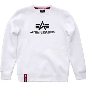 Alpha Industries Basic Sweatshirt för män White Alpha Industries Basic Sweatshirt för män White