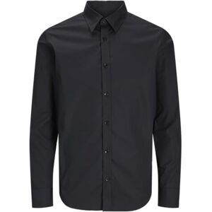 JACK & JONES Jprblacarter Sträck L/S Shirt Sn, svart, L JACK & JONES Jprblacarter Sträck L/S Shirt Sn, svart, L