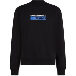 KARL LAGERFELD JEANS , Herr, Vanlig Logo Sweat, Regular Fit, Svart, L KARL LAGERFELD JEANS , Herr, Vanlig Logo Sweat, Regular Fit, Svart, L