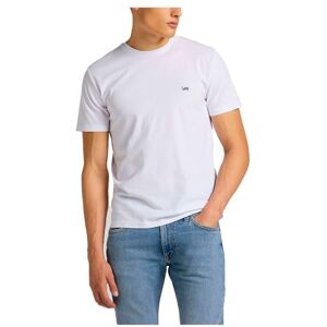 Lee Herr Ss Patch Logo T-shirt, Vit, L Lee Herr Ss Patch Logo T-shirt, Vit, L
