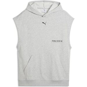 PUMA M GRAFIK FRANSK Frotté ärmlös huvtröja ljusgrå ljung PUMA M GRAFIK FRANSK Frotté ärmlös huvtröja ljusgrå ljung