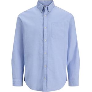JACK & JONES fritidsskjorta för män, slim fit, fritidsskjorta, Kashmirblå/passform: smal passform, L JACK & JONES fritidsskjorta för män, slim fit, fritidsskjorta, Kashmirblå/passform: smal passform, L