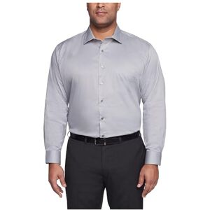 Van Heusen Män hög passform klänning skjortor flex krage stretch solid, Grå dimma, XL (Nacke 43 cm Ärmar 94/97 cm) Van Heusen Män hög passform klänning skjortor flex krage stretch solid, Grå dimma, XL (Nacke 43 cm Ärmar 94/97 cm)
