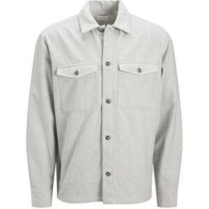 JACK & JONES Jjeperfect Melange Overshirt Ls Sn, Ljusgrå melange, XXL JACK & JONES Jjeperfect Melange Overshirt Ls Sn, Ljusgrå melange, XXL