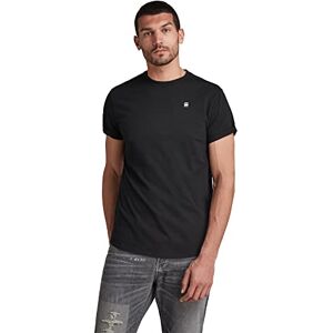 G-STAR RAW Herr Lash Straight T-shirt, Svart (Dk Black B353-6484), XS G-STAR RAW Herr Lash Straight T-shirt, Svart (Dk Black B353-6484), XS