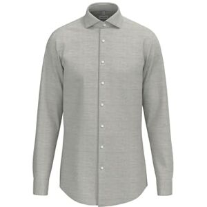 Seidensticker Silkesdekal herr flanellskjorta – normal passform – flanellskjorta – Kent krage – långärmad – 100% bomull, GRÅ, 44 SE Seidensticker Silkesdekal herr flanellskjorta – normal passform – flanellskjorta – Kent krage – långärmad – 100% bomull, GRÅ, 44 SE