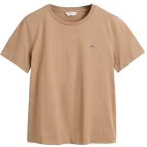 GANT REG Shield SS T-shirt, Karamell beige, S GANT REG Shield SS T-shirt, Karamell beige, S