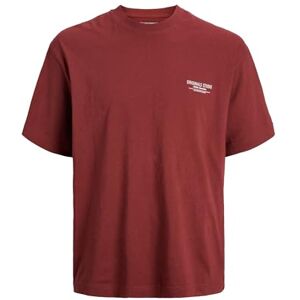 JACK & JONES Jorcambridge emblem Back Tee Ss Cn Pls – plus size, Tibetansk röd, 3XL JACK & JONES Jorcambridge emblem Back Tee Ss Cn Pls – plus size, Tibetansk röd, 3XL