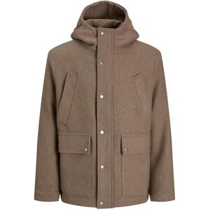 JACK & JONES herr Jprblajess ull blandning Parka, gripa, s, Greige, S JACK & JONES herr Jprblajess ull blandning Parka, gripa, s, Greige, S