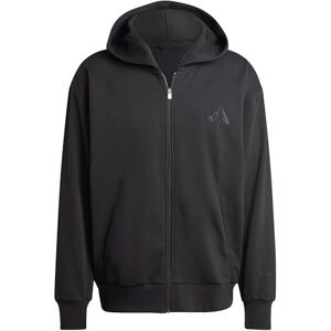 adidas Mezczyzni ALL SZN FLEECE FULL ZIP HOODIE, black, M adidas Mezczyzni ALL SZN FLEECE FULL ZIP HOODIE, black, M