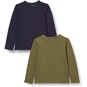 MINYMO Unisex barn Basic 34-T LS (2-pack) skjorta, Dark Oliv, 92, Mörk oliv MINYMO Unisex barn Basic 34-T LS (2-pack) skjorta, Dark Oliv, 92, Mörk oliv