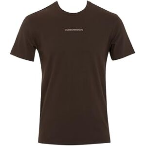 Giorgio Armani Herr stretch piquet rund hals t-shirt brun M anpassad passform passform, Brun, M Giorgio Armani Herr stretch piquet rund hals t-shirt brun M anpassad passform passform, Brun, M