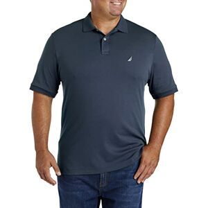 Nautica Klassisk passform kortärmad enfärgad mjuk bomull pikétröja, Marinblått Xsp, 3XL Lång Nautica Klassisk passform kortärmad enfärgad mjuk bomull pikétröja, Marinblått Xsp, 3XL Lång