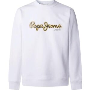 Pepe Jeans herr Dorian Crew sweatshirt, vit (vit), L, Vit (vit), L Pepe Jeans herr Dorian Crew sweatshirt, vit (vit), L, Vit (vit), L