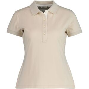 GANT Contrast Collar SS Pique Polo, Mjuk Oat, L GANT Contrast Collar SS Pique Polo, Mjuk Oat, L