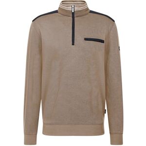 bugatti herr sweatshirt troyer bröstficka bomull, 60 taupe, M bugatti herr sweatshirt troyer bröstficka bomull, 60 taupe, M
