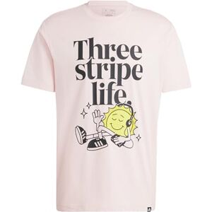 adidas För Män POSITIVITY GRAPHIC TEE, Sandy Pink F24, S adidas För Män POSITIVITY GRAPHIC TEE, Sandy Pink F24, S