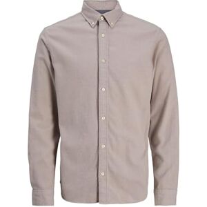 JACK & JONES Jprblubarkley flanell X-Mas L/S Shirt Ch, Havregryn, S JACK & JONES Jprblubarkley flanell X-Mas L/S Shirt Ch, Havregryn, S