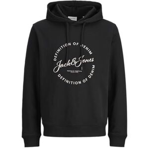JACK & JONES Jjgrayson Sweat Hood Pls – plus storlek, svart, 5XL JACK & JONES Jjgrayson Sweat Hood Pls – plus storlek, svart, 5XL
