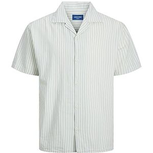 JACK & JONES Jorbelize Linne Resort skjorta Ss kortärmad skjorta, Kashmirblå/ränder:/, XL JACK & JONES Jorbelize Linne Resort skjorta Ss kortärmad skjorta, Kashmirblå/ränder:/, XL