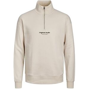 JACK & JONES herrsweatshirt, dragkedja, Moonbeam, S JACK & JONES herrsweatshirt, dragkedja, Moonbeam, S