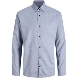 JACK & JONES Jprblaparker Melange L/S Shirt Bf, marinblå blazer, M JACK & JONES Jprblaparker Melange L/S Shirt Bf, marinblå blazer, M