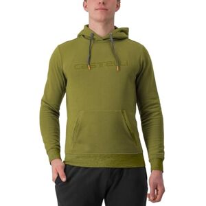 CASTELLI 4523559-592 Logo Hoodie Långärmad Unisex Avokado grön Storlek M CASTELLI 4523559-592 Logo Hoodie Långärmad Unisex Avokado grön Storlek M