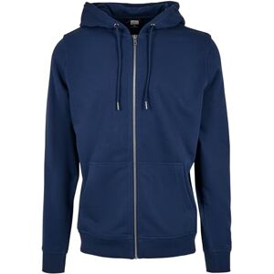 Urban Classics Basic Terry Zip Hoody Tröja för män, Mörkblå, M Urban Classics Basic Terry Zip Hoody Tröja för män, Mörkblå, M