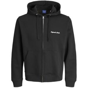 JACK & JONES Jornorrebro Emb Sweat Zip Hood Noos, svart, S JACK & JONES Jornorrebro Emb Sweat Zip Hood Noos, svart, S