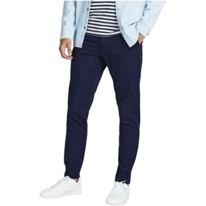 JACK & JONES Mäns JPSTMARCO JJSUMMER Chino DEK chinos byxor, marinblå kavaj, 32/34, marinblå blazer, 32W x 34L JACK & JONES Mäns JPSTMARCO JJSUMMER Chino DEK chinos byxor, marinblå kavaj, 32/34, marinblå blazer, 32W x 34L