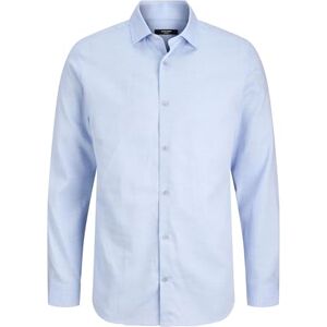JACK & JONES Jprblaparker Melange L/S Shirt Bf, Chambray Blue, S JACK & JONES Jprblaparker Melange L/S Shirt Bf, Chambray Blue, S