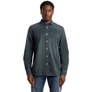 G-STAR Normal 1-pkt skjorta ls, Svart (Faded Moonless Night Gd D27083-d947-g371), XL G-STAR Normal 1-pkt skjorta ls, Svart (Faded Moonless Night Gd D27083-d947-g371), XL