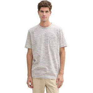 TOM TAILOR T-shirt för män, 36187 – Light Sand Multi Inject, M TOM TAILOR T-shirt för män, 36187 – Light Sand Multi Inject, M