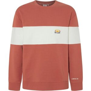 Pepe Jeans herr Sawyer Crew Sweatshirt, Orange (ceder trä brun), S Pepe Jeans herr Sawyer Crew Sweatshirt, Orange (ceder trä brun), S