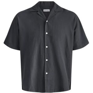 JACK & JONES Jjebreeze linneblandning resort-T-shirt SS SN, svart, XL herr, Svart, XL JACK & JONES Jjebreeze linneblandning resort-T-shirt SS SN, svart, XL herr, Svart, XL