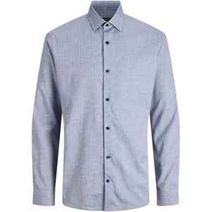 JACK & JONES Jprblaparker Melange L/S Shirt Bf, marinblå blazer, XXL JACK & JONES Jprblaparker Melange L/S Shirt Bf, marinblå blazer, XXL