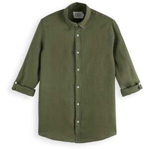 Scotch & Soda Seasonal Core – regular fit linne skjorta, Army 250, L Scotch & Soda Seasonal Core – regular fit linne skjorta, Army 250, L