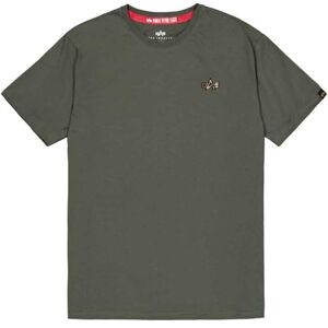 Alpha Industries 3D Small Logo T för män, Dark Olive, S Alpha Industries 3D Small Logo T för män, Dark Olive, S
