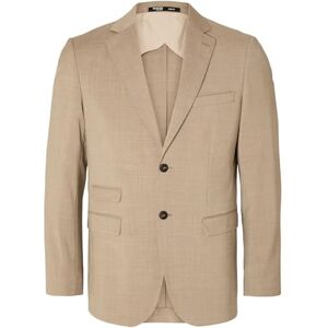 SELECTED HOMME SELETED HOMME Herr Slhslim-myloelton ull BLZ Noos Blazer, sand, 54 SELECTED HOMME SELETED HOMME Herr Slhslim-myloelton ull BLZ Noos Blazer, sand, 54