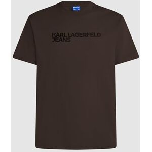 KARL LAGERFELD JEANS , Herr, Vanlig Kortärm Essential Logo T-Shirt, Vanlig Fit, Brun, M KARL LAGERFELD JEANS , Herr, Vanlig Kortärm Essential Logo T-Shirt, Vanlig Fit, Brun, M