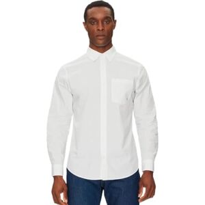 Calvin CK JEANS herr LS POPLIN KLASSIC SHIRT LV040QM160, vit (lysande vit), XS, Vit (lysande vit), XS Calvin CK JEANS herr LS POPLIN KLASSIC SHIRT LV040QM160, vit (lysande vit), XS, Vit (lysande vit), XS