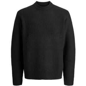 JACK & JONES Joryork Ollie stickad crew neck, svart, M JACK & JONES Joryork Ollie stickad crew neck, svart, M