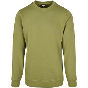 Urban Classics Sweatshirt för män, Basic Terry Crew-tröja, enfärgad tröja för män i många färger, storlekar S–5XL, Newolive, L Urban Classics Sweatshirt för män, Basic Terry Crew-tröja, enfärgad tröja för män i många färger, storlekar S–5XL, Newolive, L