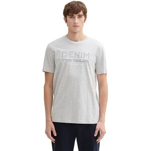 TOM TAILOR Denim T-shirt för män, 15398 – ljussten grå melerad, XL TOM TAILOR Denim T-shirt för män, 15398 – ljussten grå melerad, XL