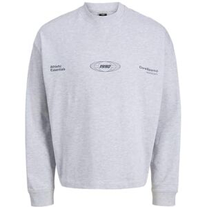 JACK & JONES Jcosignal Sweat Crew Neck, Vit melange, XL JACK & JONES Jcosignal Sweat Crew Neck, Vit melange, XL