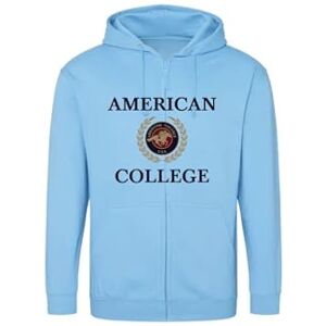 AMERICAN COLLEGE USA Tröja tröja med tryck varma kläder blandade män och kvinnor casual modell ACSZW7 himmelsblå M, turkos, M AMERICAN COLLEGE USA Tröja tröja med tryck varma kläder blandade män och kvinnor casual modell ACSZW7 himmelsblå M, turkos, M