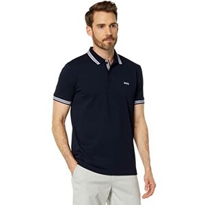 Boss Kortärmad polotröja för män, Marinblått Xsp, L Boss Kortärmad polotröja för män, Marinblått Xsp, L
