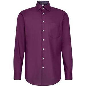 Seidensticker Silkesdekal 845546, normal passform långärmad affärsskjorta, 38, lila, 38 SE Seidensticker Silkesdekal 845546, normal passform långärmad affärsskjorta, 38, lila, 38 SE